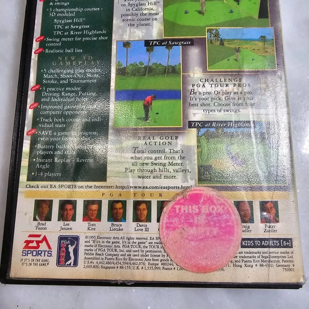 PGA Tour 96 Sega Genesis Boxed Used complete in box